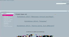 Desktop Screenshot of project-open-art.org